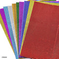 A4 Corrugated Metallic Sheets Multicolour - Pack of 10 for Craft