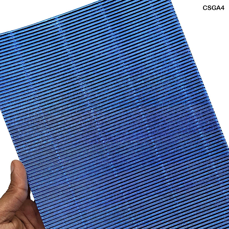A4 Corrugated Metallic Sheets Multicolour - Pack of 10 for Craft