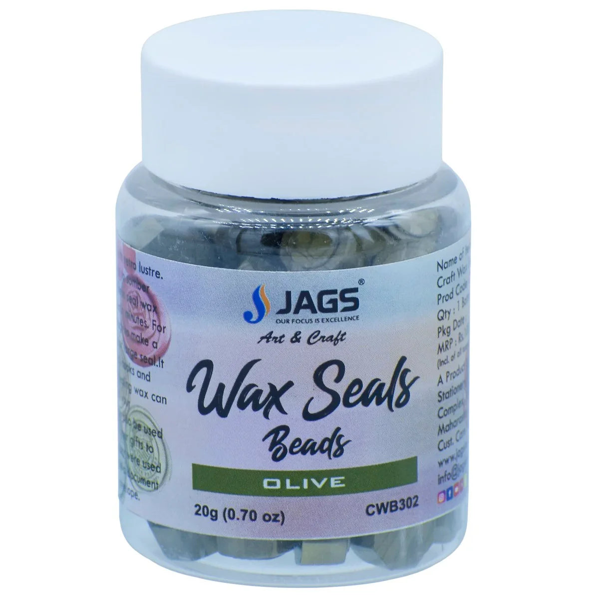 Craft Wax Seals Beads | 20 Gsm | Olive