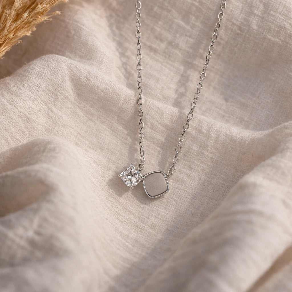 Korean Inspired Silver Tone Dainty Neckpiece | Long Lasting Anti-Tarnish Jewellery l Perfect Everyday Jewellery l Pack of 1