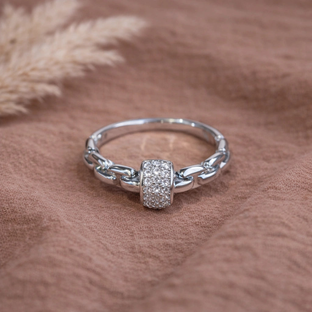 Korean Inspired SilverTone Adjustable Ring | Anti-Tarnish & Long Lasting l  Minimal Luxe Everyday Jewellery