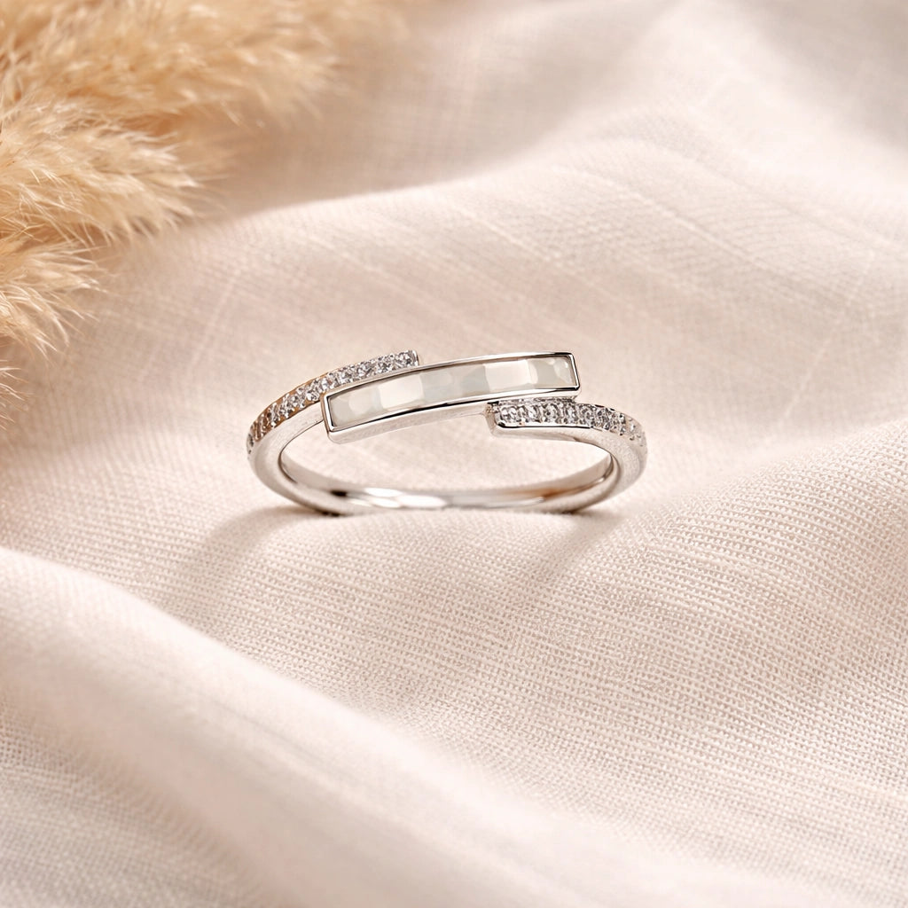Korean Inspired SilverTone Adjustable Ring | Anti-Tarnish & Long Lasting l  Minimal Luxe Everyday Jewellery