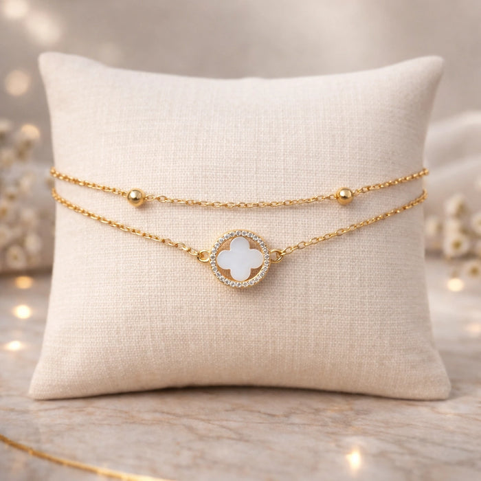 Korean Inspired Golden Tone Dainty Bracelet | Waterproof Anti-Tarnish Jewellery l Perfect Everyday Jewellery l Pack of 1