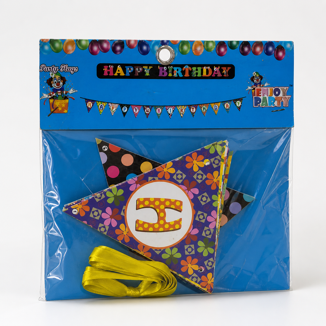Happy Birthday Cardboard Banner – Party Decoration