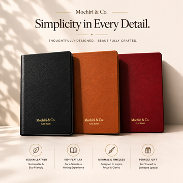 Mochiri & Co. Japanese Flat Book A5 Diary | 180° Flat-Lay Notebook