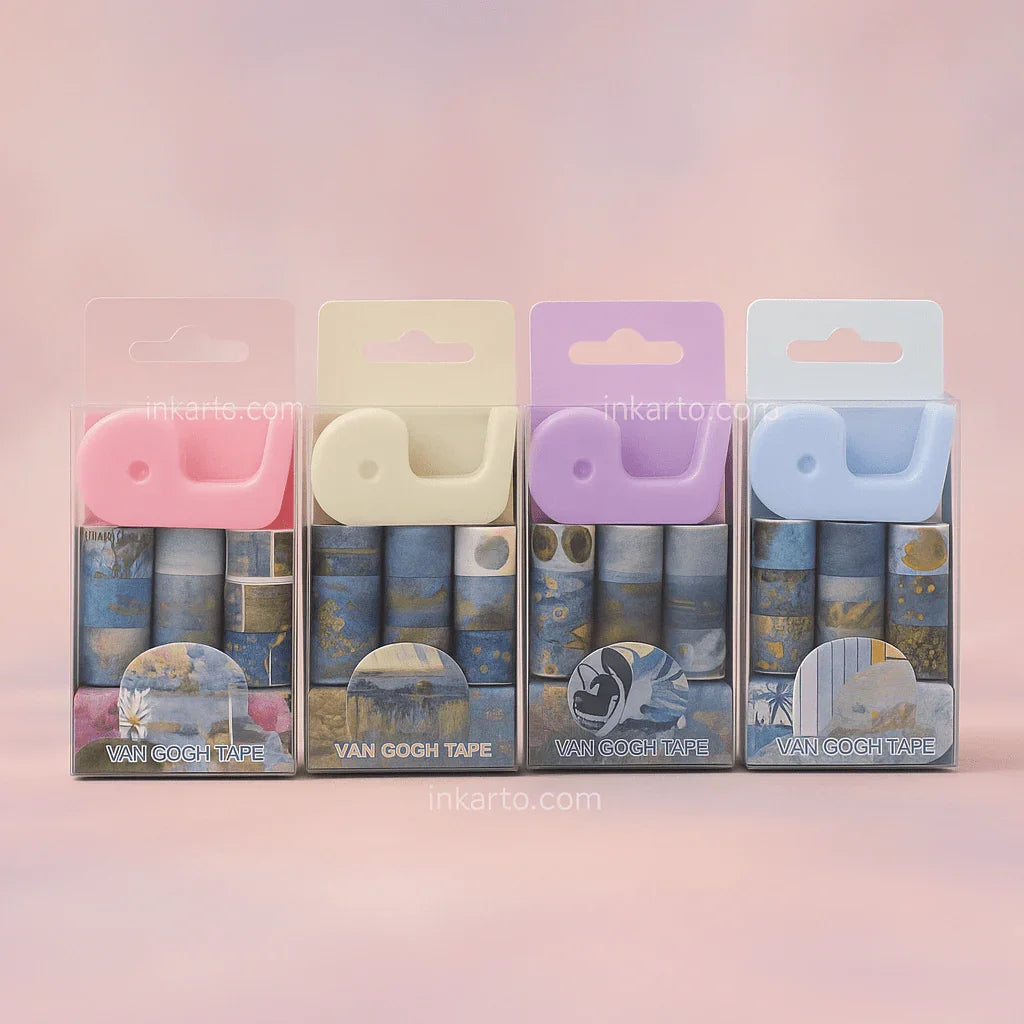 Van Gogh Mini Washi Tape Set (9+1 Dispenser)