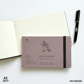 Premium Classic Sketchbook  l  A5 diary l 50 sheets (1pcs) Pack of 1