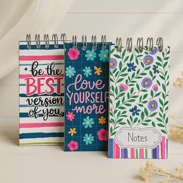 Floral Daily planner & goal setting book Spiral edition for 2026