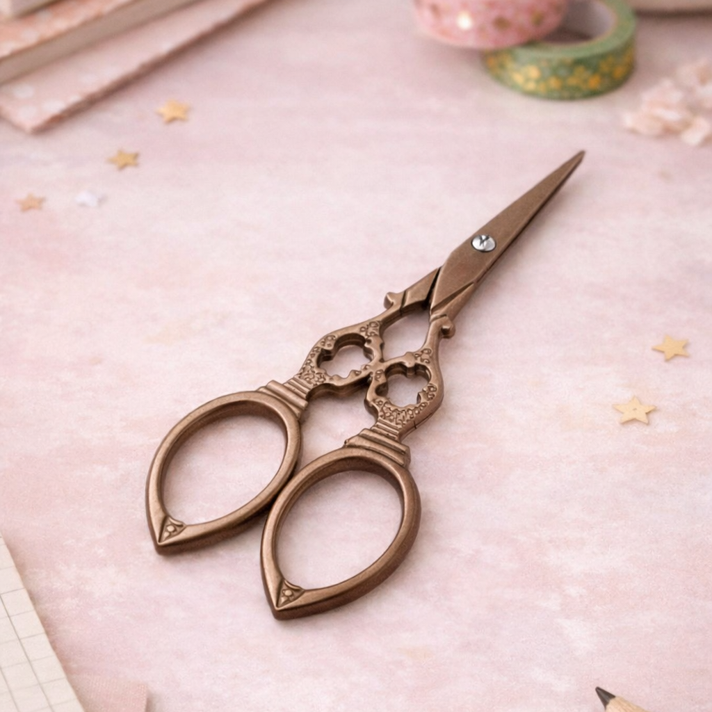 Premium Copper heavy metal scissor high sharpness | Craft & Paper Cutting l Pack of 1