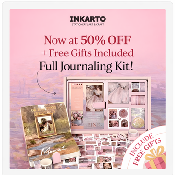 Claude monet's Premium JUMBO journaling kit for 2026 includes diary, tapes, stickers & sheets - Free Shipping