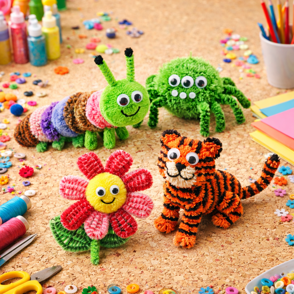 Twisted Pipe Cleaners for Craft & Bouquet | 100 Pc | Pack Of 1