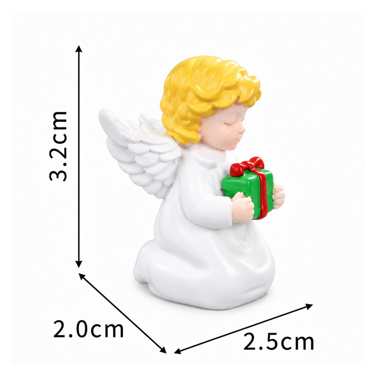 Miniature Christmas Angel size view