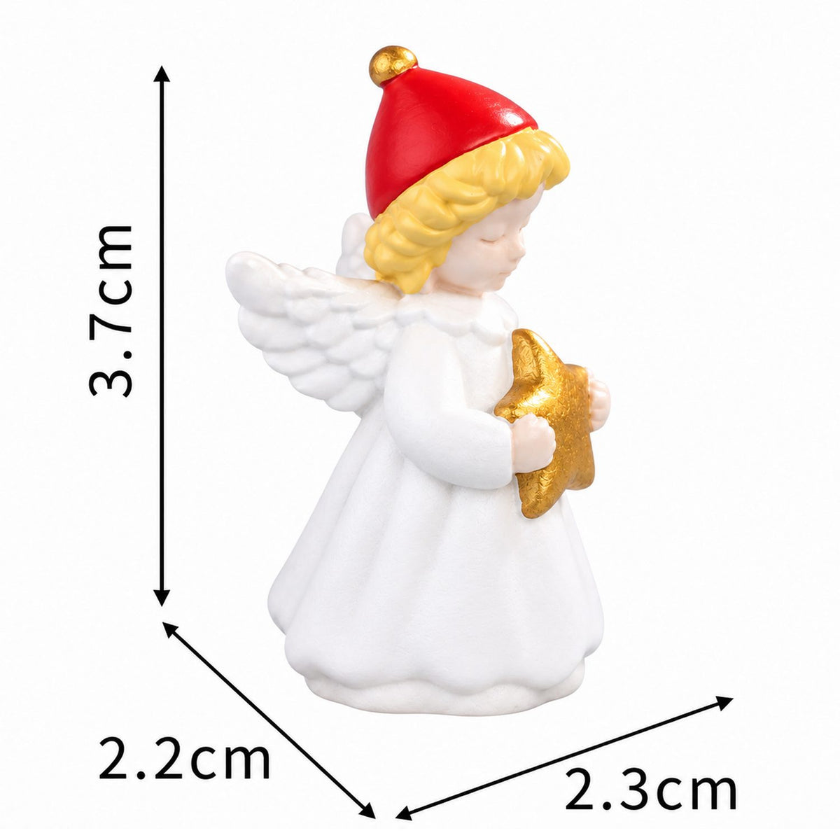 Miniature Christmas Angel size view