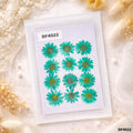 Dried Flower Sheet - 12 Flowers per Sheet (Design 12)