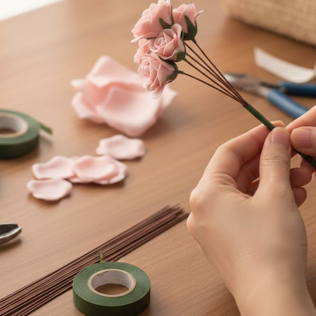 Brown Wire 12Inch 26Gauge  | Used in combination with pipe cleaners| Pack Of 1