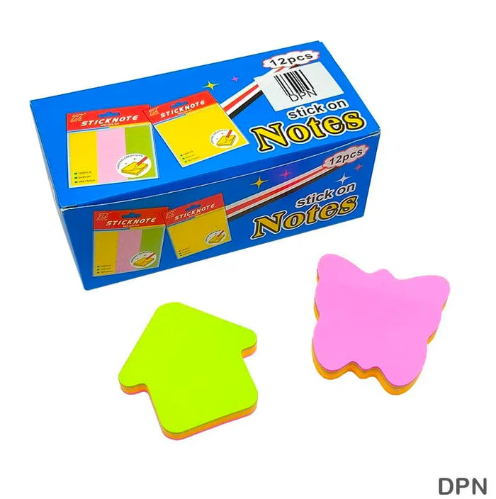 Cute Kawaii Neon Sticky Notes - Vibrant Reminder Pads