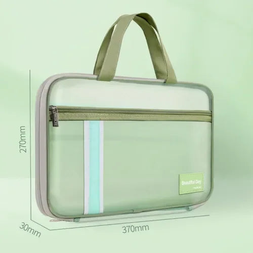 Transparent folder laptop bag