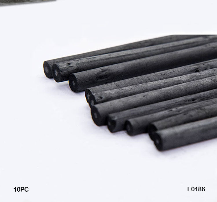Charcoal Piece Sticks 10Pc (E0186)