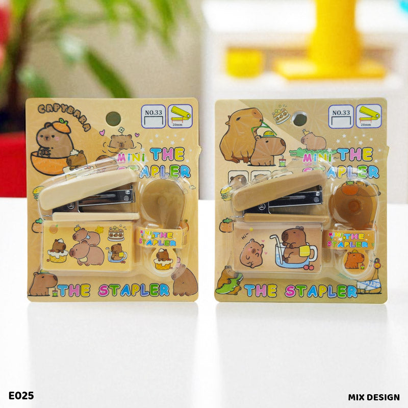 Mini Stapler with Tape Cutter Set