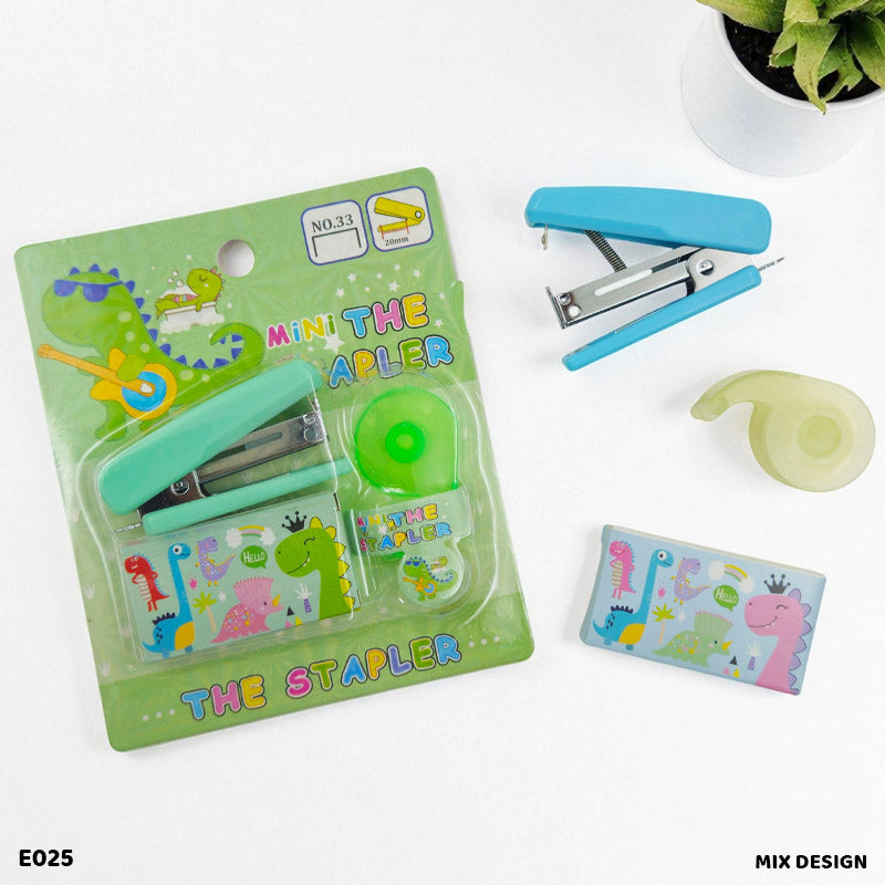 Mini Stapler with Tape Cutter Set
