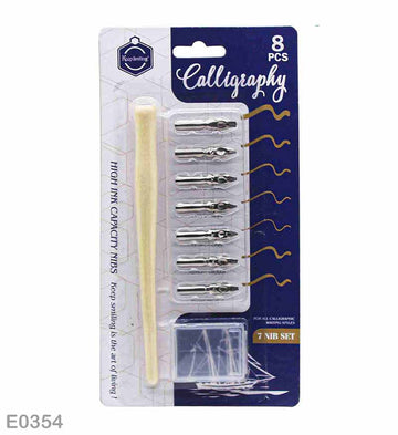 Calligraphy Pen Set - 8 Pcs for Beginners