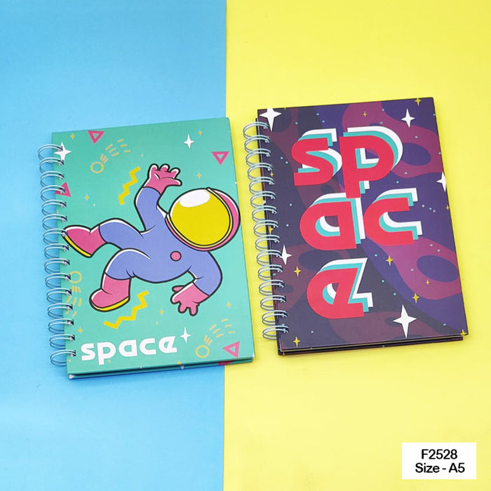 Printed Spiral Diary 15x21cm - Notebook (Design 1)