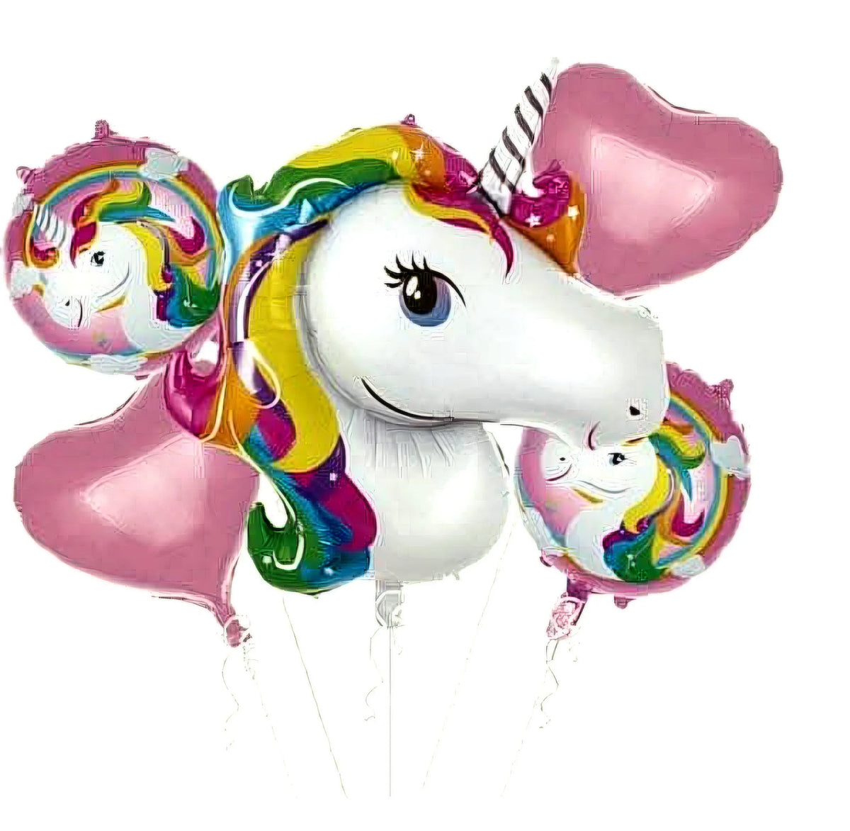 Unicorn eyelash star Foil balloon (Pack of 5)