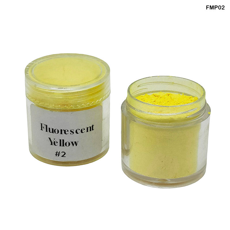 Fmp02 Fluorescent Yellow Mica Pearl Powder