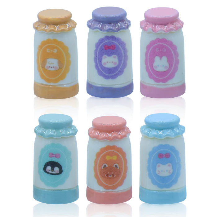 Miniature Milk Bottle 6 Pcs Set | FS0984-A