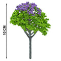 Artificial Miniature Tree Green & Purple 120mm