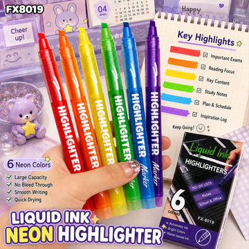 Highlighter Marker Set - 6 Colours