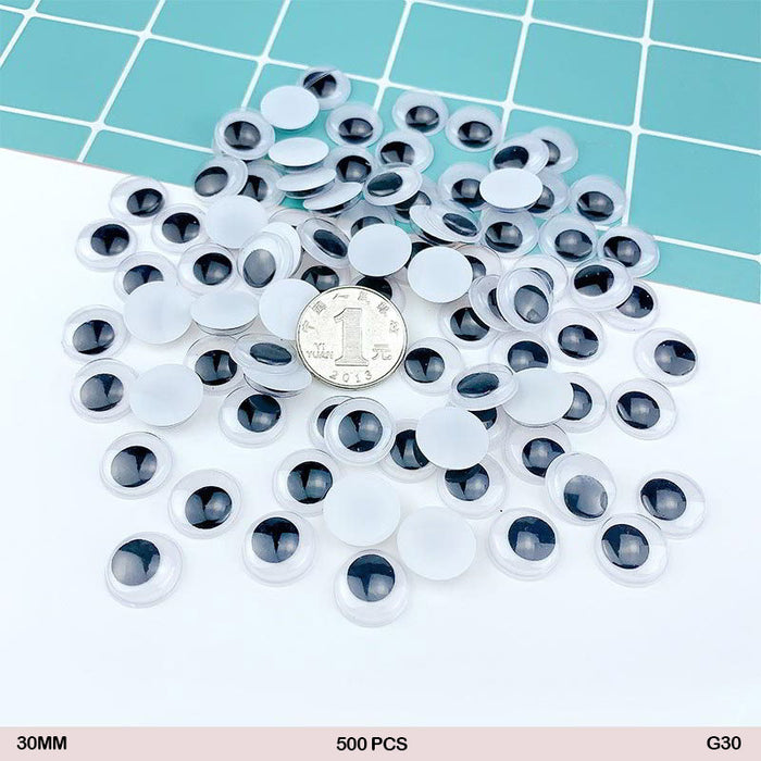 Googly Eyes I Eye Round 30 Mm I Pack of 500