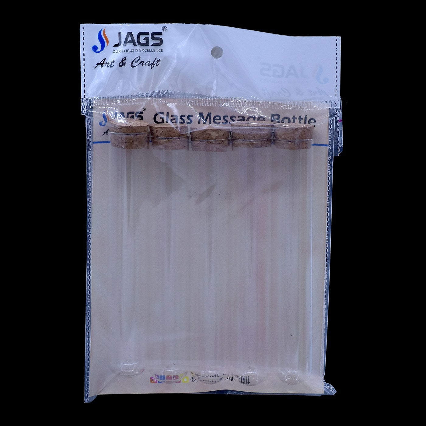 Glass Message Bottles with Cork Lid 32ml