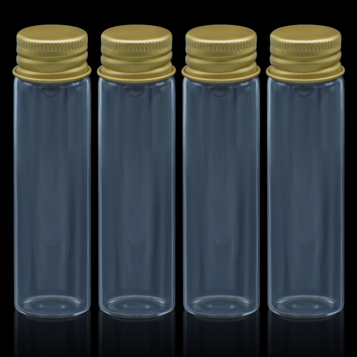 Mini Glass Bottles with Gold Cap 20ml