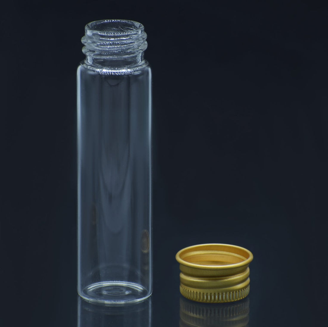 Mini Glass Bottles with Gold Cap 20ml