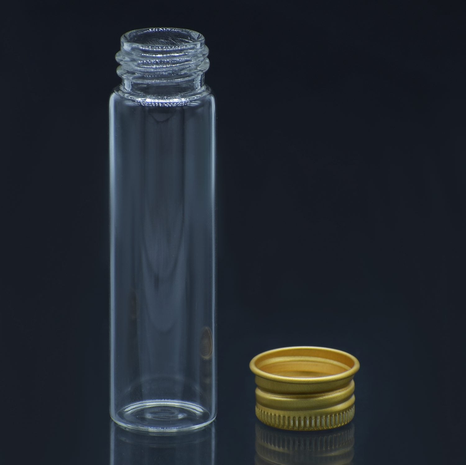 Mini Glass Bottles with Gold Cap 20ml