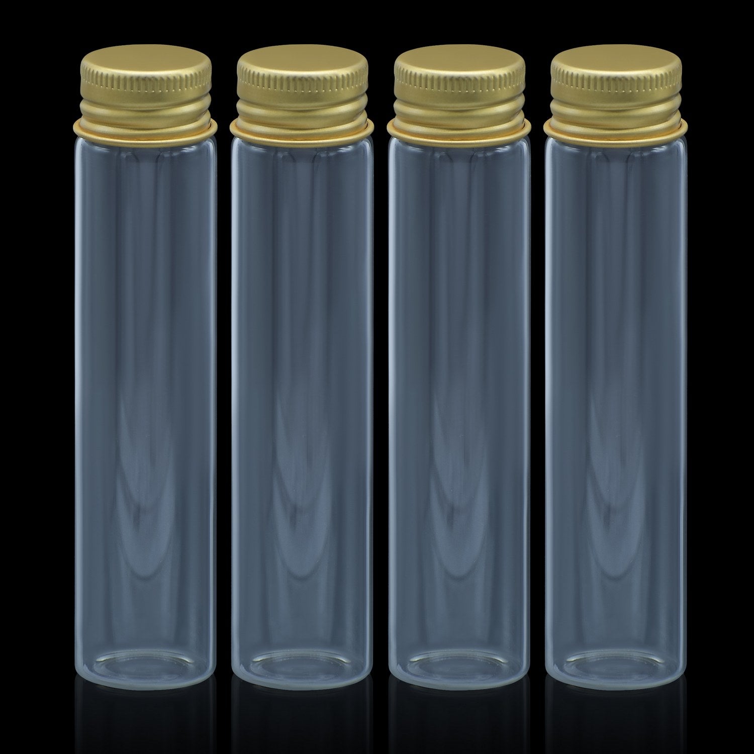 Mini Glass Bottles with Gold Cap 25ml