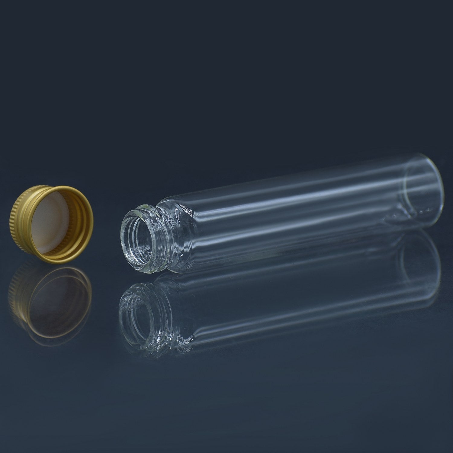 Mini Glass Bottles with Gold Cap 25ml