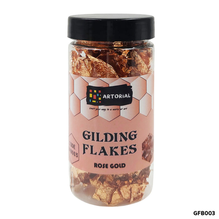 Gilding Flakes Bottle Rose Gold for Resin Art & Crafts
