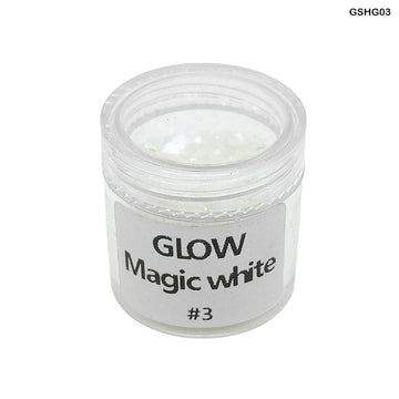 Gshg03 Glow Shimmer Glitter Magic White