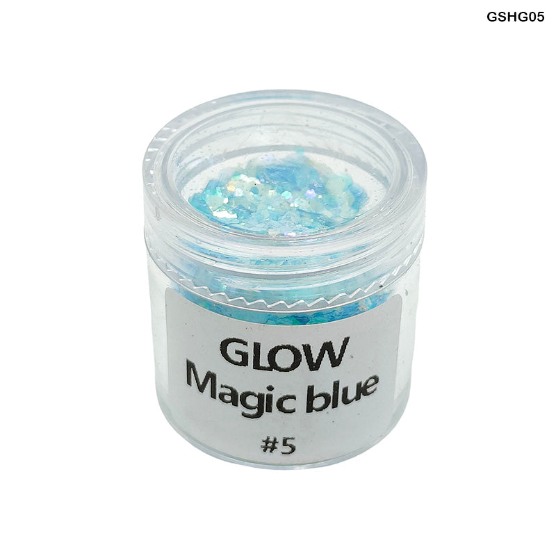 Gshg05 Glow Shimmer Glitter Magic Blue