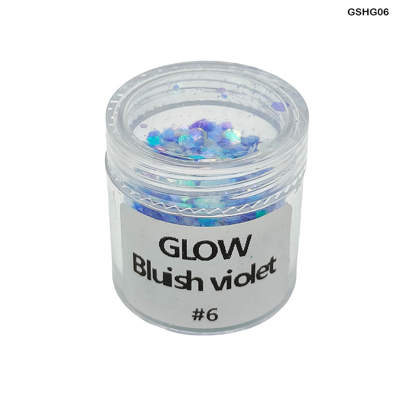 Gshg06 Glow Shimmer Glitter Bluish Violet