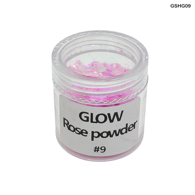Gshg09 Glow Shimmer Glitter Rose Powder