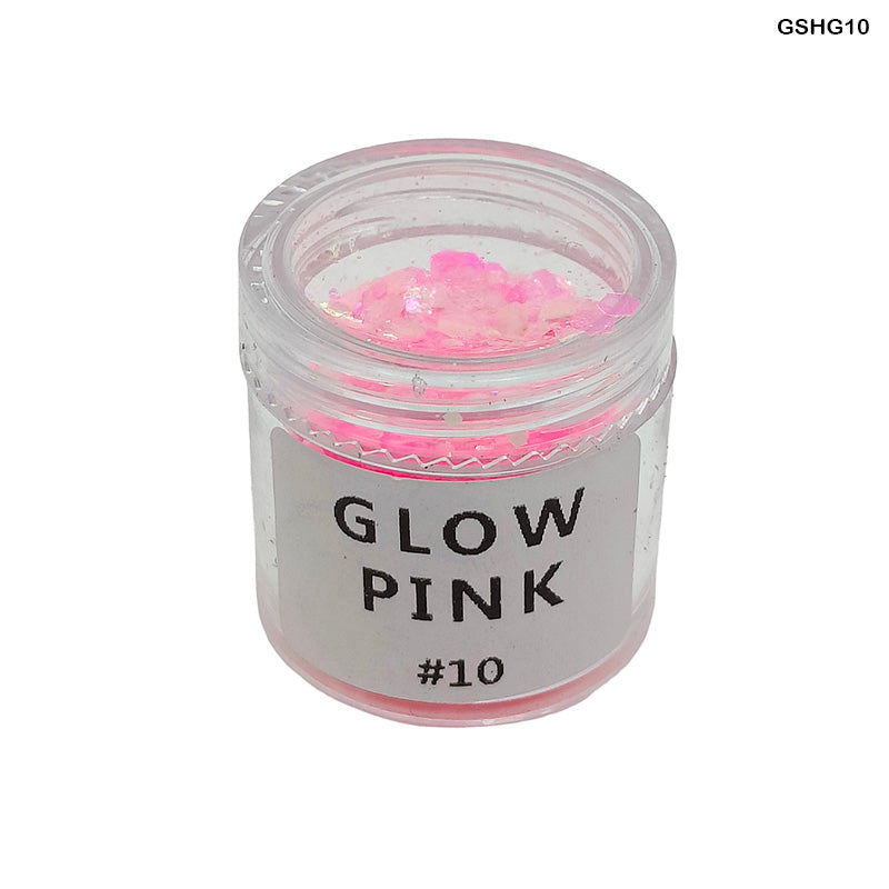 Gshg10 Glow Shimmer Glitter Pink