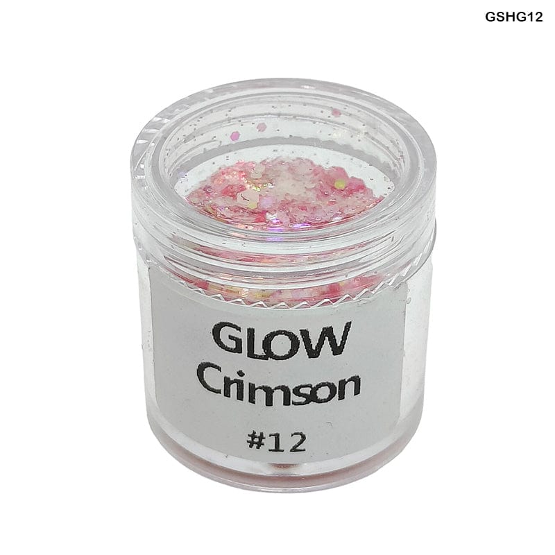 Gshg12 Glow Shimmer Glitter Crimson