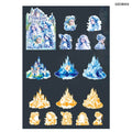 Gzcb003 Princess Castle Deco Sticker 8Pc