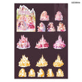 Gzcb004 Princess Castle Deco Sticker 8Pc