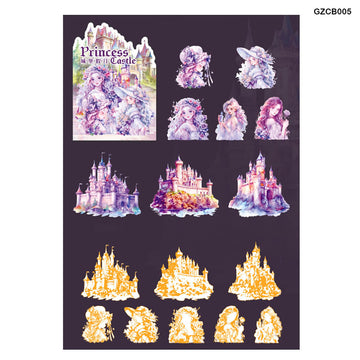 Princess Castle Deco Sticker 8Pc      Code  Gzcb005