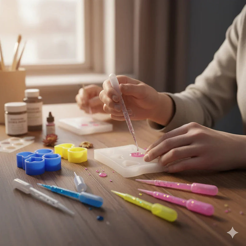 (Buy 1 Packet Get 1 Packet Free) Resin pigment/ Ink dropper (5 Dropper in 1 Pack)