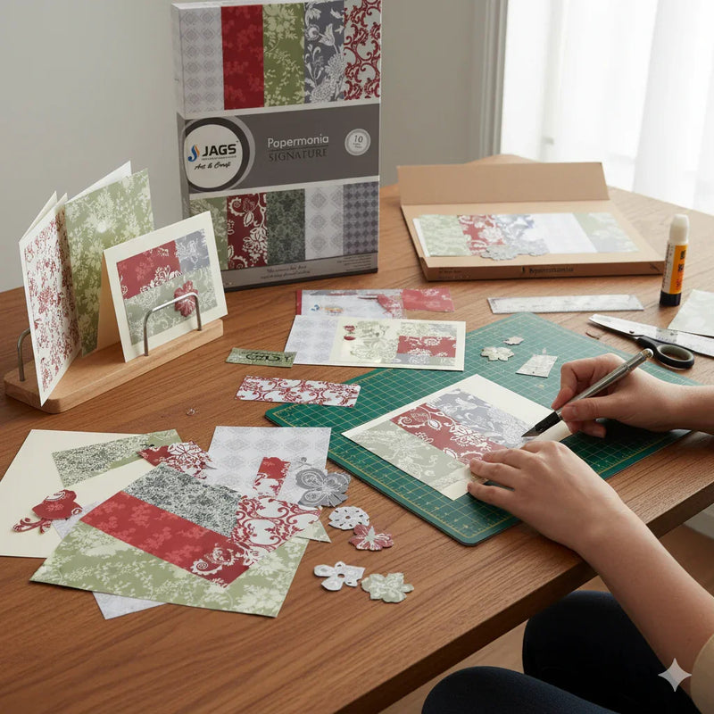 Scrapbooking paper packs ,printed greeting papers of Paper Jags A5 Signature-10D SEA5X30